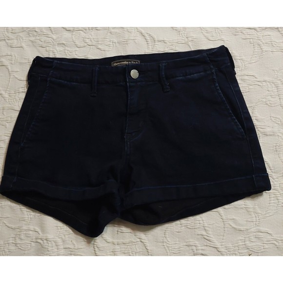 Abercrombie & Fitch Shirts Short Women's Size 25,Pockers, Blue, - Picture 4 of 5